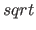 $sqrt$